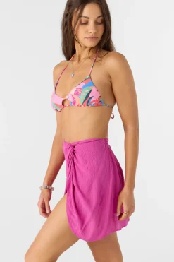 Saltwater Solids Hanalei Mini Skirt - Fuchsia | O'Neill
