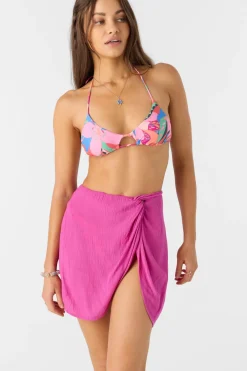 Saltwater Solids Hanalei Mini Skirt - Fuchsia | O'Neill