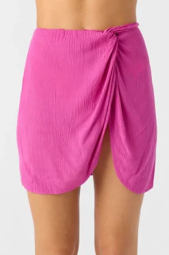 Saltwater Solids Hanalei Mini Skirt - Fuchsia | O'Neill