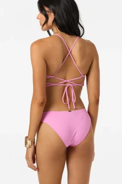 Saltwater Solids Huntington Bralette Top - Begonia | O'Neill