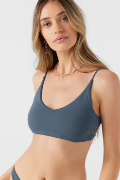 Saltwater Solids Middles Bralette Top - Slate | O'Neill