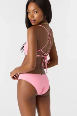 Saltwater Solids Rib Blue Lagoon Full Bottoms - Sachet Pink | O'Neill
