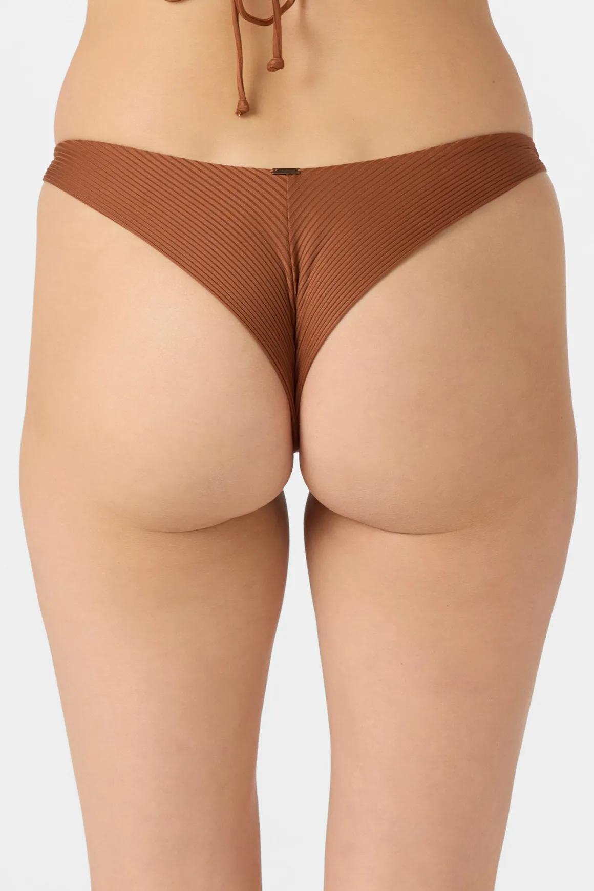 Saltwater Solids Rib Hermosa Skimpy Bottoms - Rustic Brown | O'Neill