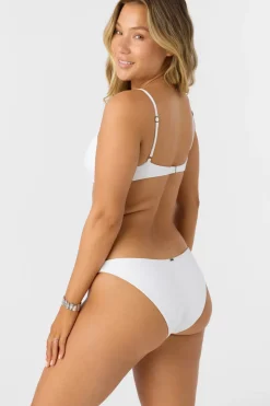 Saltwater Solids Rib Pismo Bralette Top - White | O'Neill