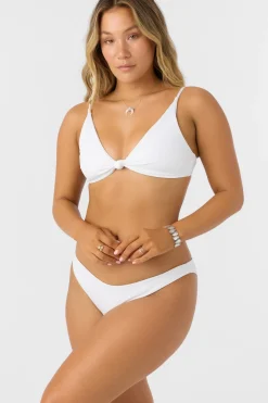 Saltwater Solids Rib Pismo Bralette Top - White | O'Neill