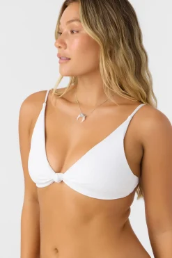 Saltwater Solids Rib Pismo Bralette Top - White | O'Neill