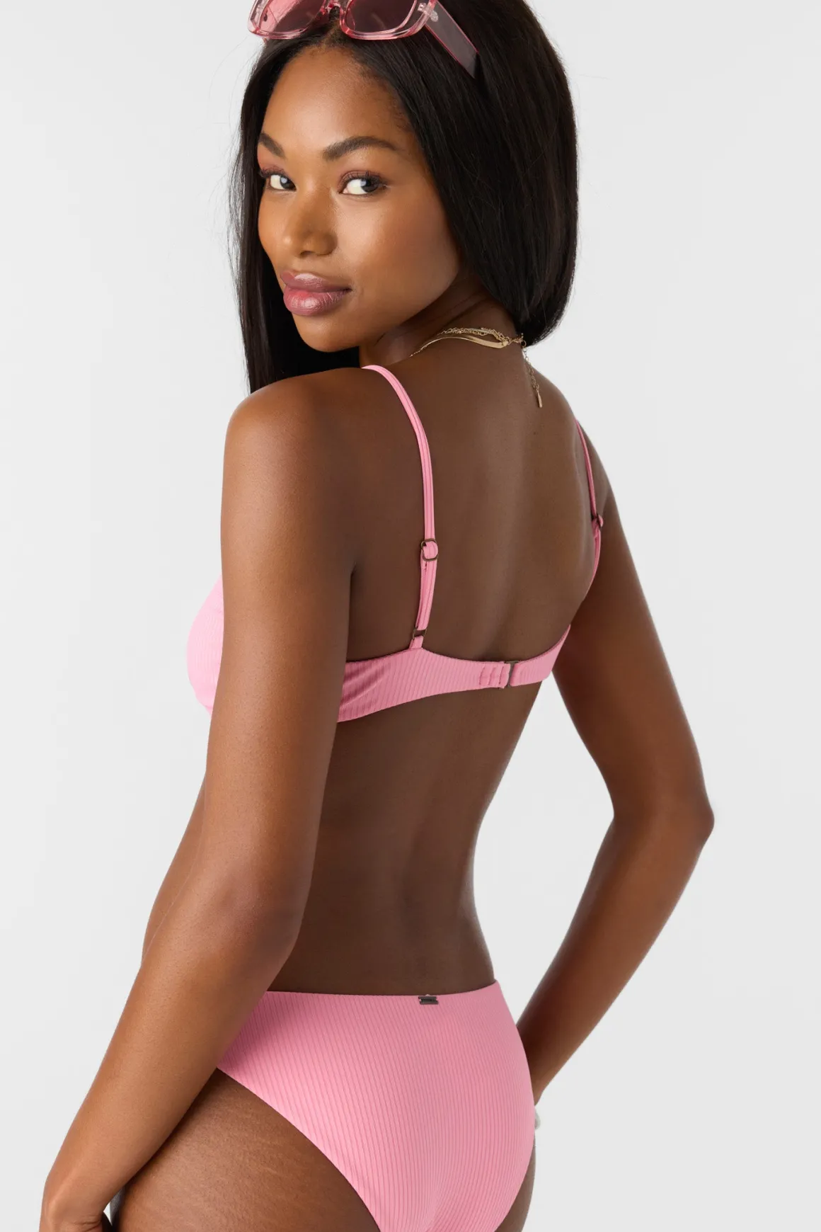 Saltwater Solids Rib Pismo Bralette Top - Sachet Pink | O'Neill