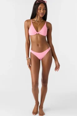 Saltwater Solids Rib Pismo Bralette Top - Sachet Pink | O'Neill