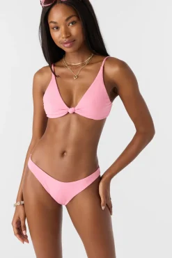 Saltwater Solids Rib Pismo Bralette Top - Sachet Pink | O'Neill