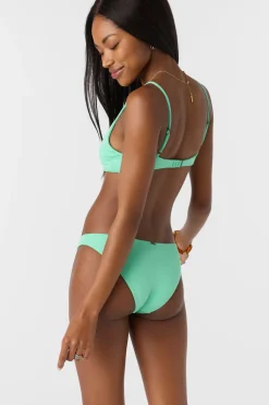 Saltwater Solids Rib Rockley Medium Bottoms - Jade Cream | O'Neill