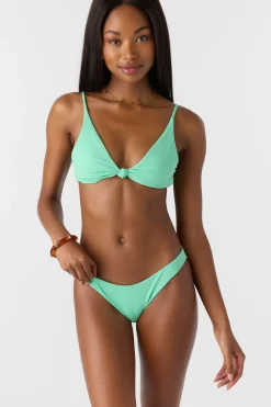 Saltwater Solids Rib Rockley Medium Bottoms - Jade Cream | O'Neill