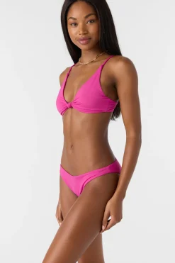 Saltwater Solids Rockley Medium Bottoms - Fuchsia | O'Neill