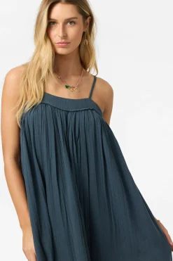 Saltwater Solids Sai Maxi Cover-Up Dress - Slate | O'Neill
