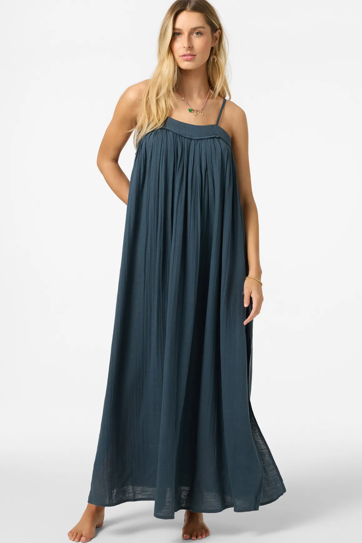 Saltwater Solids Sai Maxi Cover-Up Dress