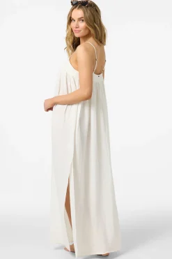 Saltwater Solids Sai Maxi Cover-Up Dress - White | O'Neill