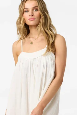 Saltwater Solids Sai Maxi Cover-Up Dress - White | O'Neill