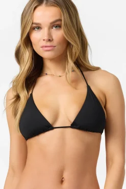 Saltwater Solids Venice Triangle Top - Black | O'Neill