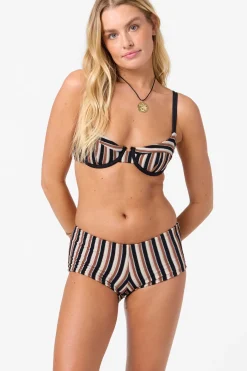Sand Dollar Stripe Seashell Bra Top