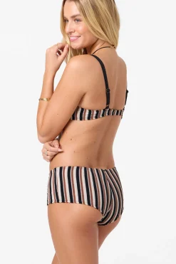 Sand Dollar Stripe Surfs Up Full Bottoms - Black | O'Neill