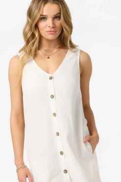 Sanders Mini Dress Short Dress - White | O'Neill