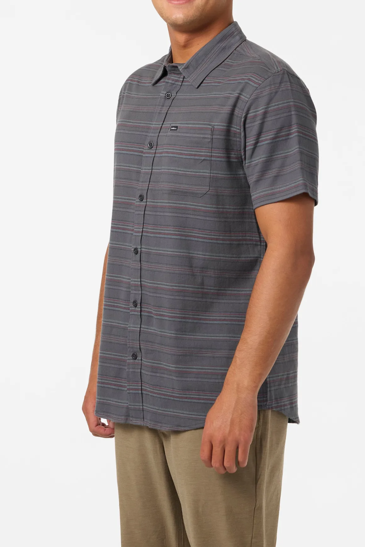 Seafaring Stripe Stretch Standard Fit Shirt - Graphite | O'Neill