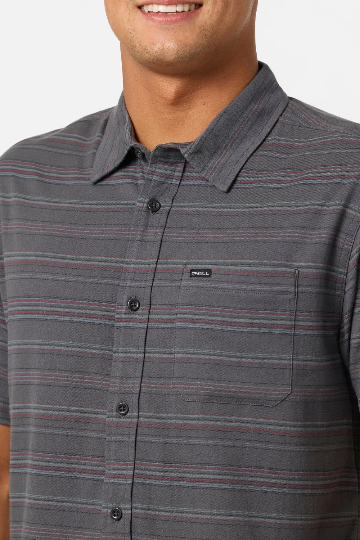 Seafaring Stripe Stretch Standard Fit Shirt - Graphite | O'Neill