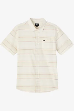 Seafaring Stripe Stretch Standard Fit Shirt - White | O'Neill