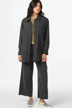 Sevie Shacket Jacket - Washed Black | O'Neill