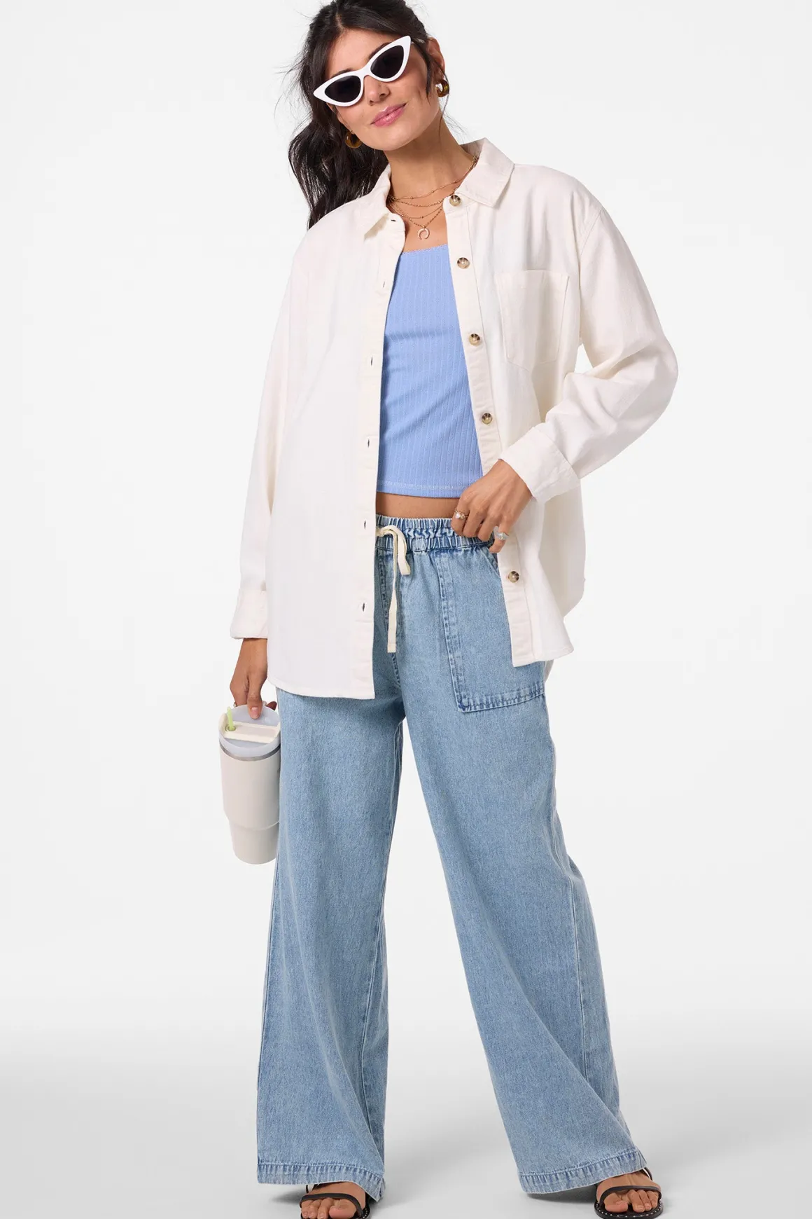 Sevie Shacket Jacket - Winter White | O'Neill