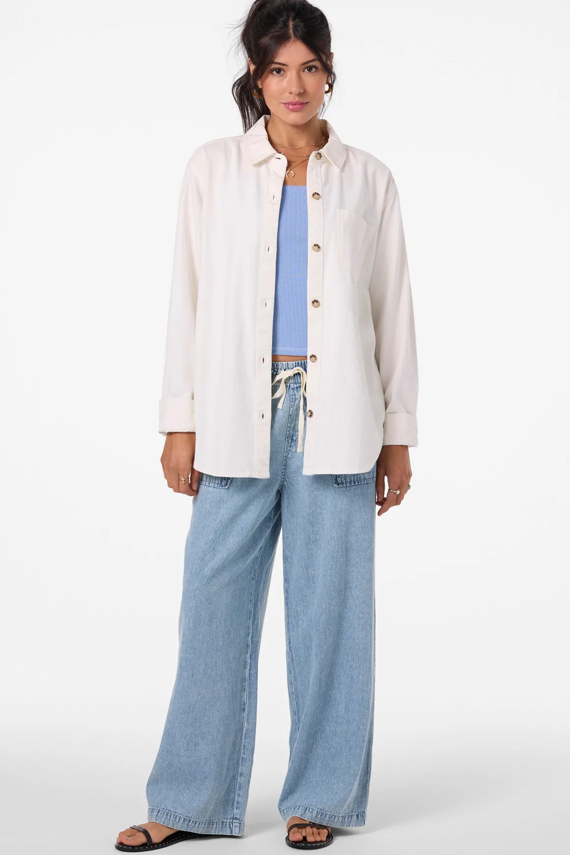 Sevie Shacket Jacket - Winter White | O'Neill