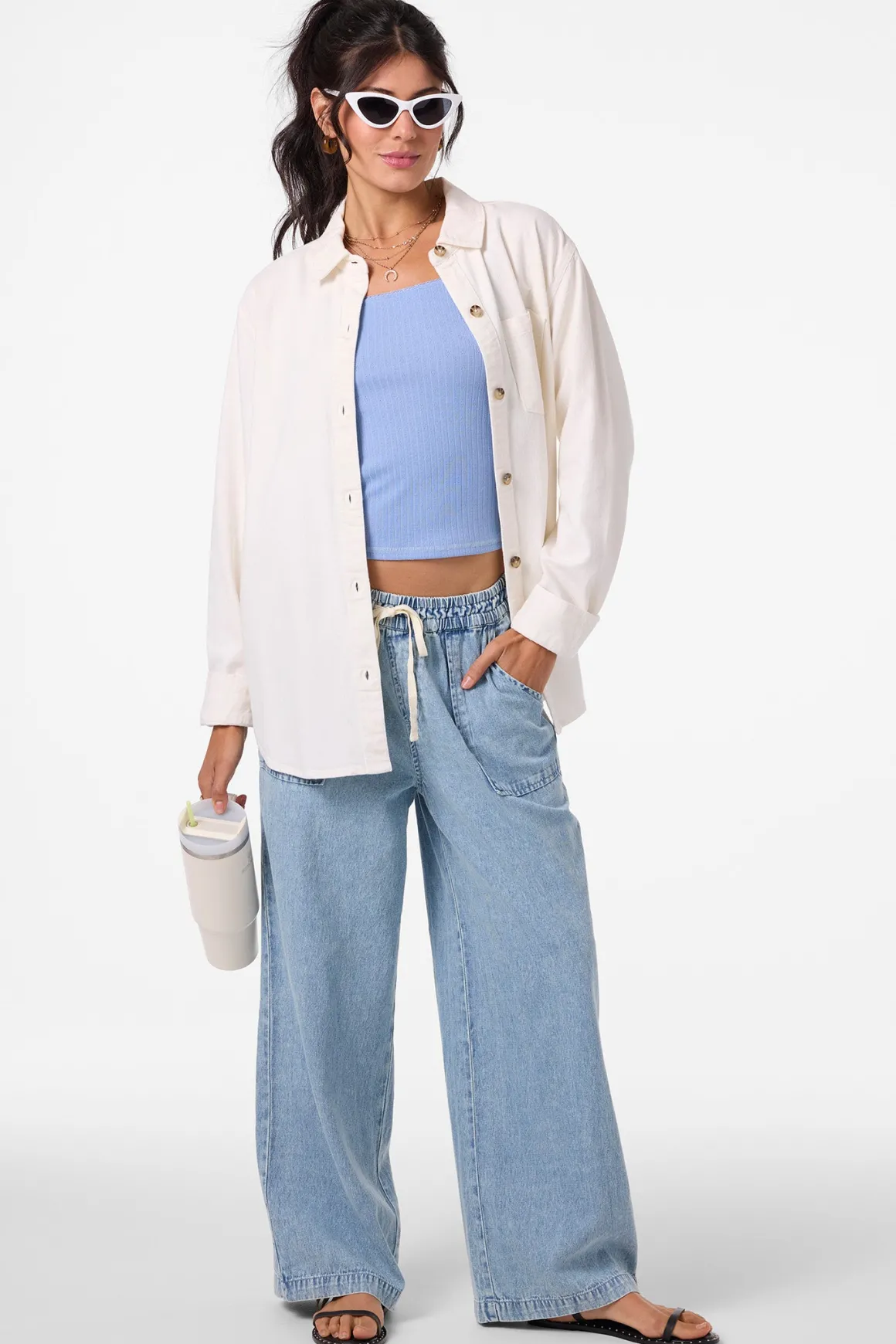 Sevie Shacket Jacket - Winter White | O'Neill