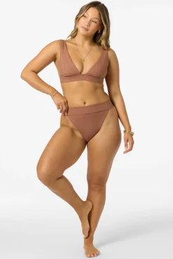Shorebreak Rib Cancun Bralette Top - Carob Brown | O'Neill