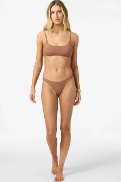 Shorebreak Rib Surfside Bralette Top - Carob Brown | O'Neill
