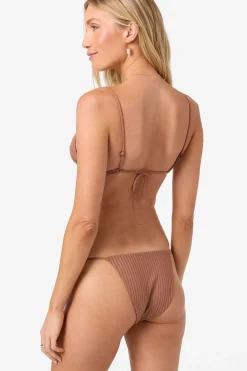 Shorebreak Rib Tanning Tri Triangle Top - Carob Brown | O'Neill