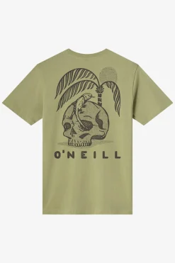 Skulliosis Classic Tee Standard Fit Tee - Oil Green | O'Neill