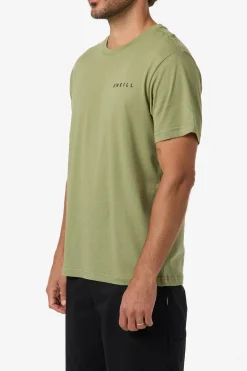 Skulliosis Classic Tee Standard Fit Tee - Oil Green | O'Neill