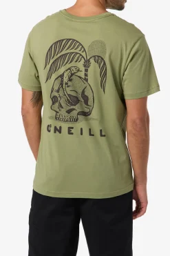 Skulliosis Classic Tee Standard Fit Tee - Oil Green | O'Neill