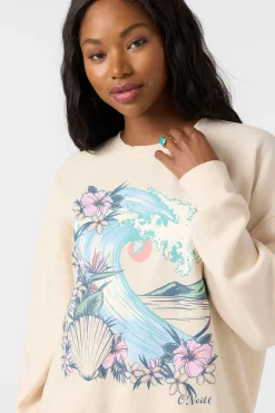 Solis Crew Crew Neck Fleece - Tapioca | O'Neill