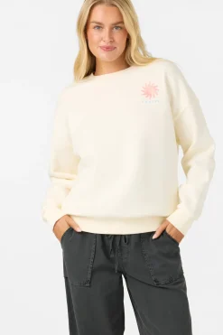 Solis Crew Crew Neck Fleece - Winter White | O'Neill