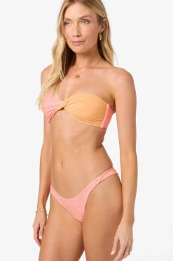 Sunshine Bogatel Revo Tube Bandeau Top - Fusion Coral | O'Neill