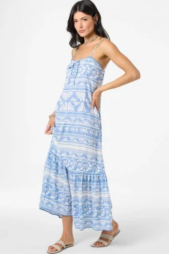 Tasmin Abstract Dress Midi Dress - Azurine | O'Neill