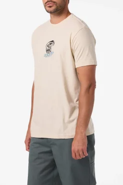 Team Spike Standard Fit Tee - Lt Khaki | O'Neill