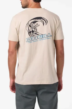 Team Spike Standard Fit Tee - Lt Khaki | O'Neill