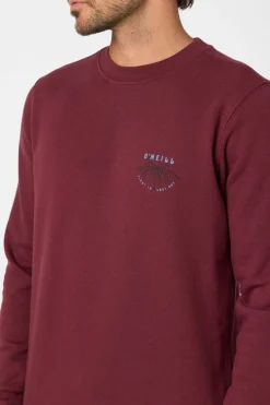 Timeout Crew Crew Neck Fleece - Burgundy | O'Neill