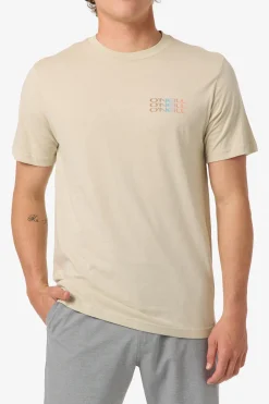 Triple Stack Classic Tee Standard Fit Tee - Lt Khaki | O'Neill