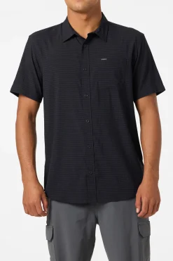 TRVLR Perforated Standard Woven Shirt Standard Fit Shirt - Black | O'Neill