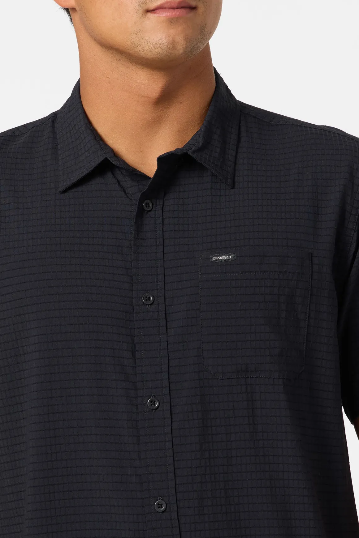 TRVLR Perforated Standard Woven Shirt Standard Fit Shirt - Black | O'Neill