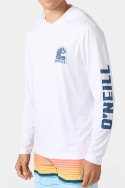 TRVLR Upf Hooded - Swell Long Sleeve Pullover - White | O'Neill