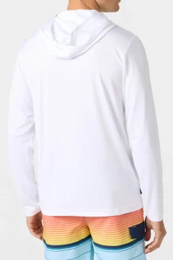 TRVLR Upf Hooded - Swell Long Sleeve Pullover - White | O'Neill