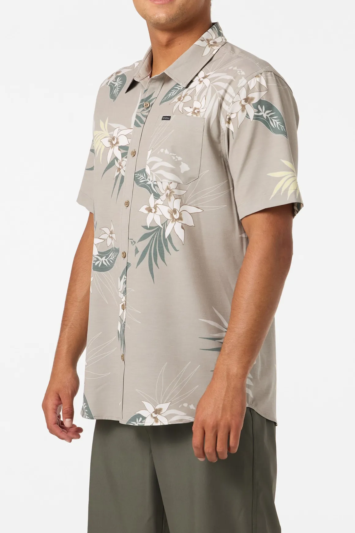 TRVLR Upf Traverse Hawaii Shirt - Khaki | O'Neill